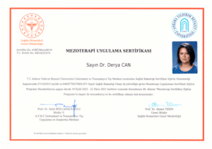 mezoterapi uygulama sertifikasi