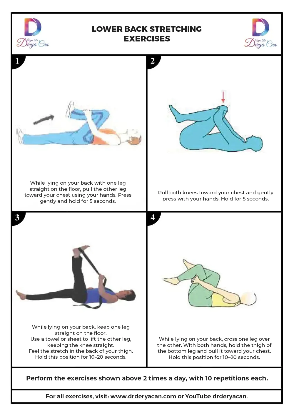 Waist Exercises 1 Alt sırt egzersizleri omurga sağlığını korur, ağrıları hafifletir.