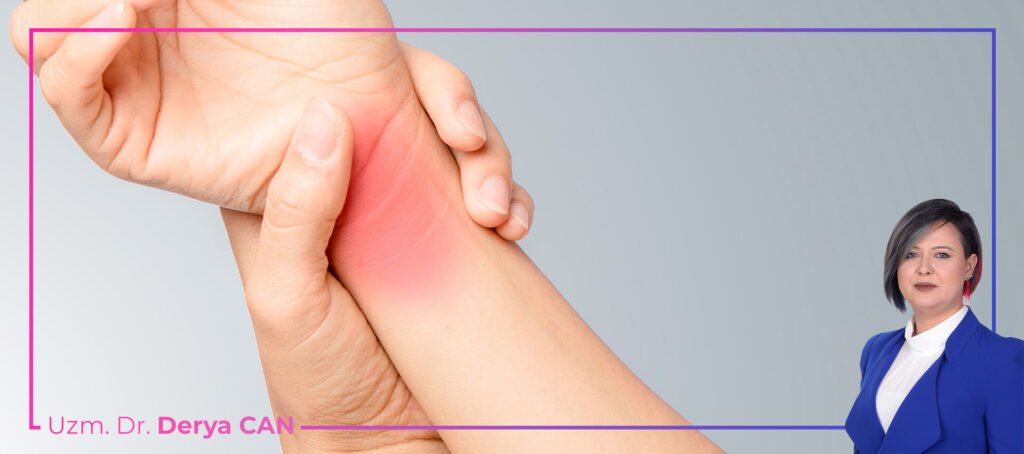 Tendinit ve bursit kaynaklı eklem ağrısı yaşayan hasta