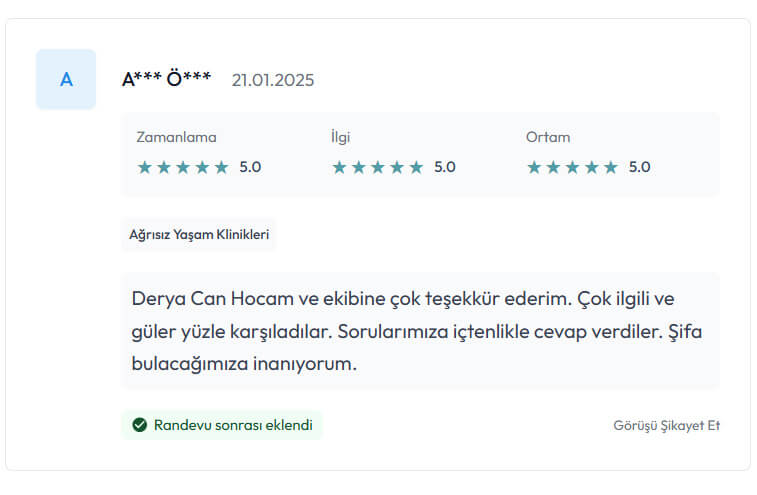 Yorumlar 20 Dr Derya Can Yorumlar - Doktorlar Sitesi - 12