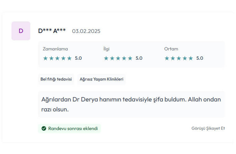 Yorumlar 4 Dr Derya Can Yorumlar - Doktorlar Sitesi - 6