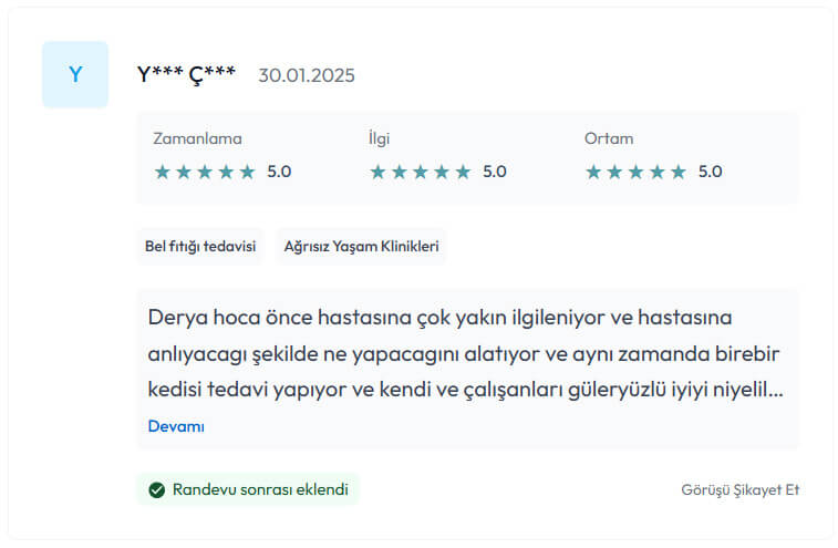 Yorumlar 3 Dr Derya Can Yorumlar - Doktorlar Sitesi - 8