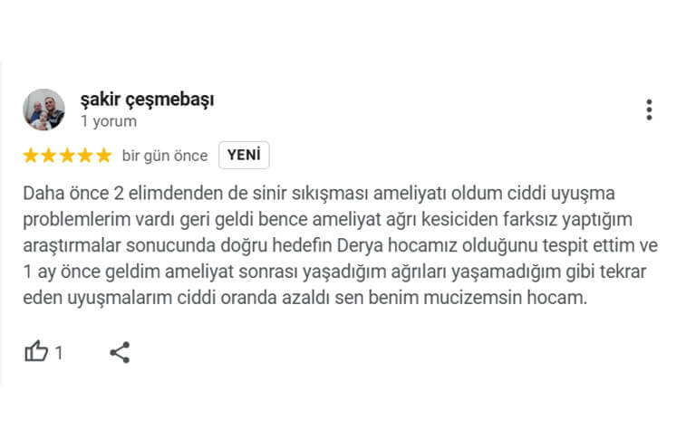 Yorumlar 21 Dr Derya Can Yorumlar - Google - 1